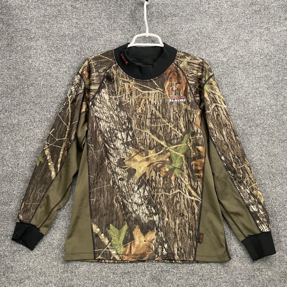 Scentlok Base Slayers Mossy Break Shirt Mens Sz XL Camouflage Long Sleeve